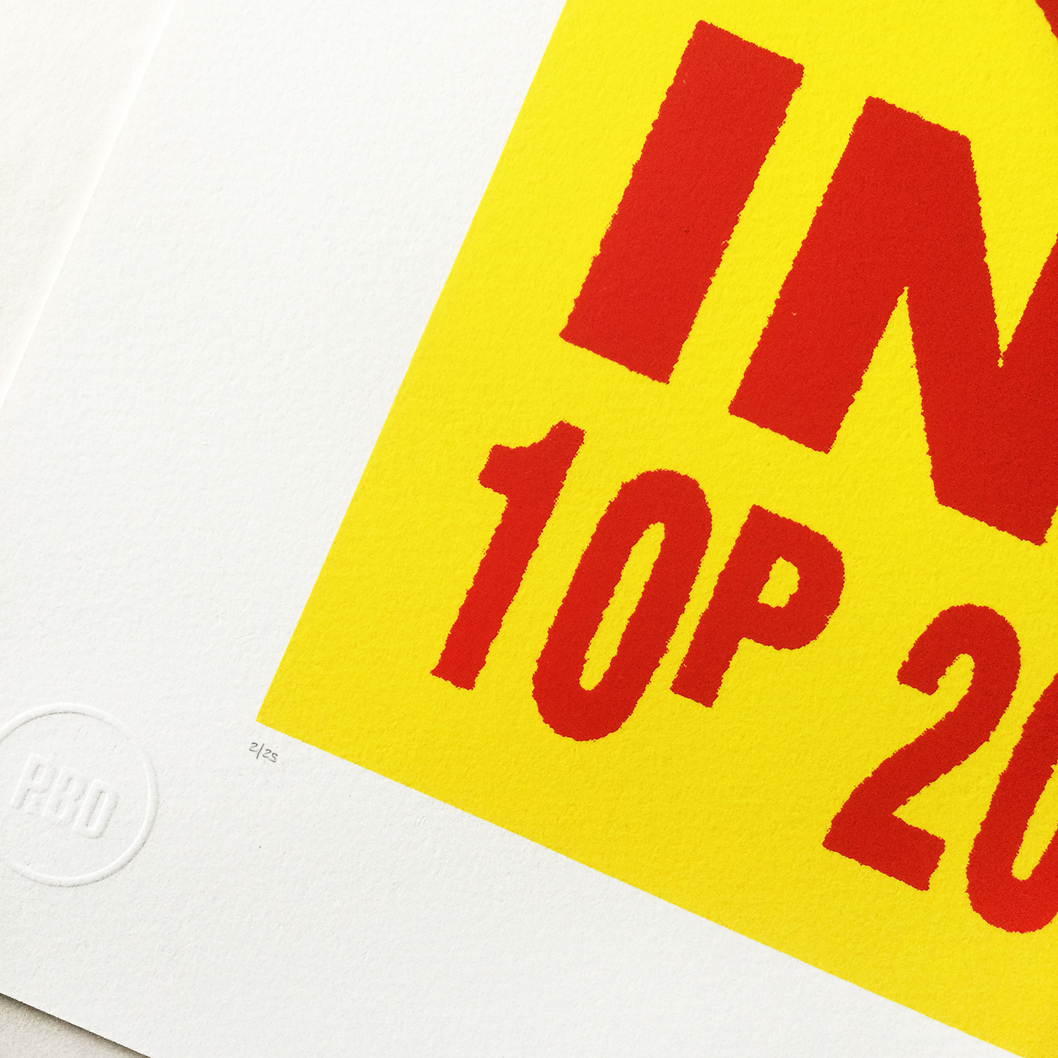 Screen print poster